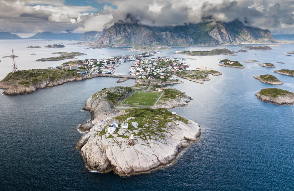 Henningsvaer Stadion, Lofoten, Norway