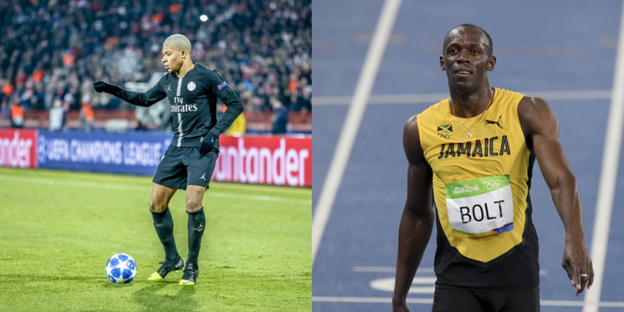 Mbappe vs Usain Bolt