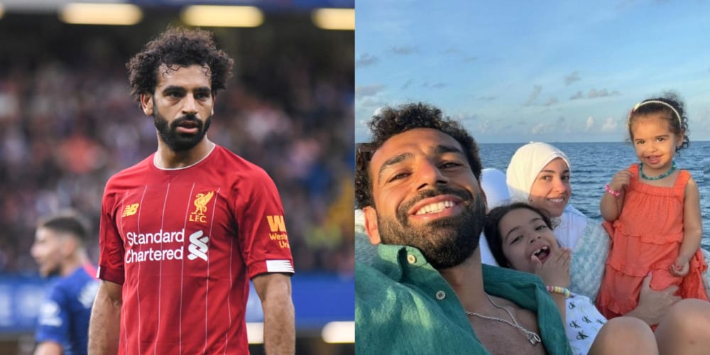 Mohamed Salah and his family