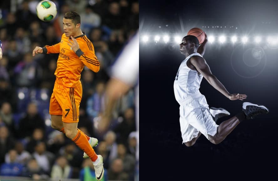 Cristiano Ronaldo vs NBA Jump