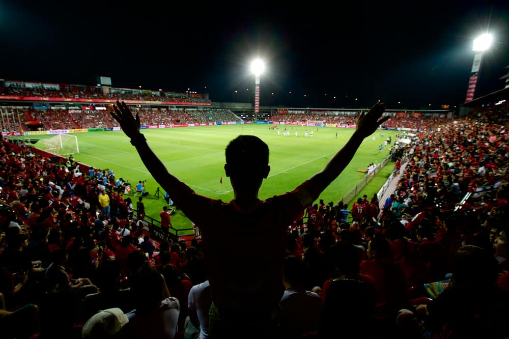 Soccer Fans at Stadium