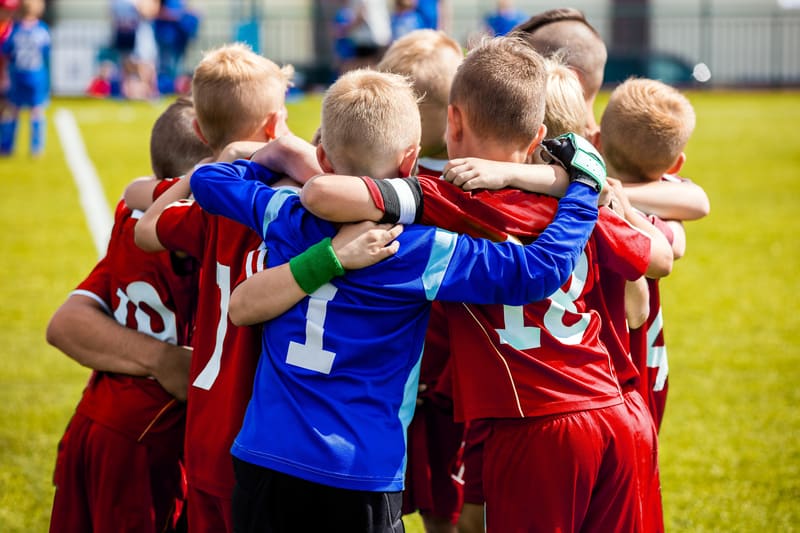 Soccer teamwork