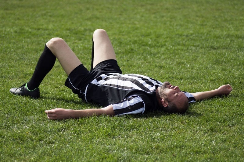 tired soccer player