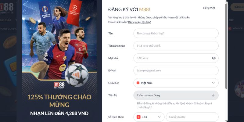 Giải đáp về đăng ký nhiều tài khoản tại M88